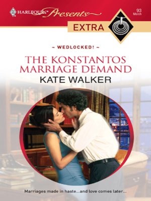 cover image of The Konstantos Marriage Demand